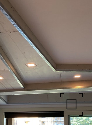 trapezio con faretti